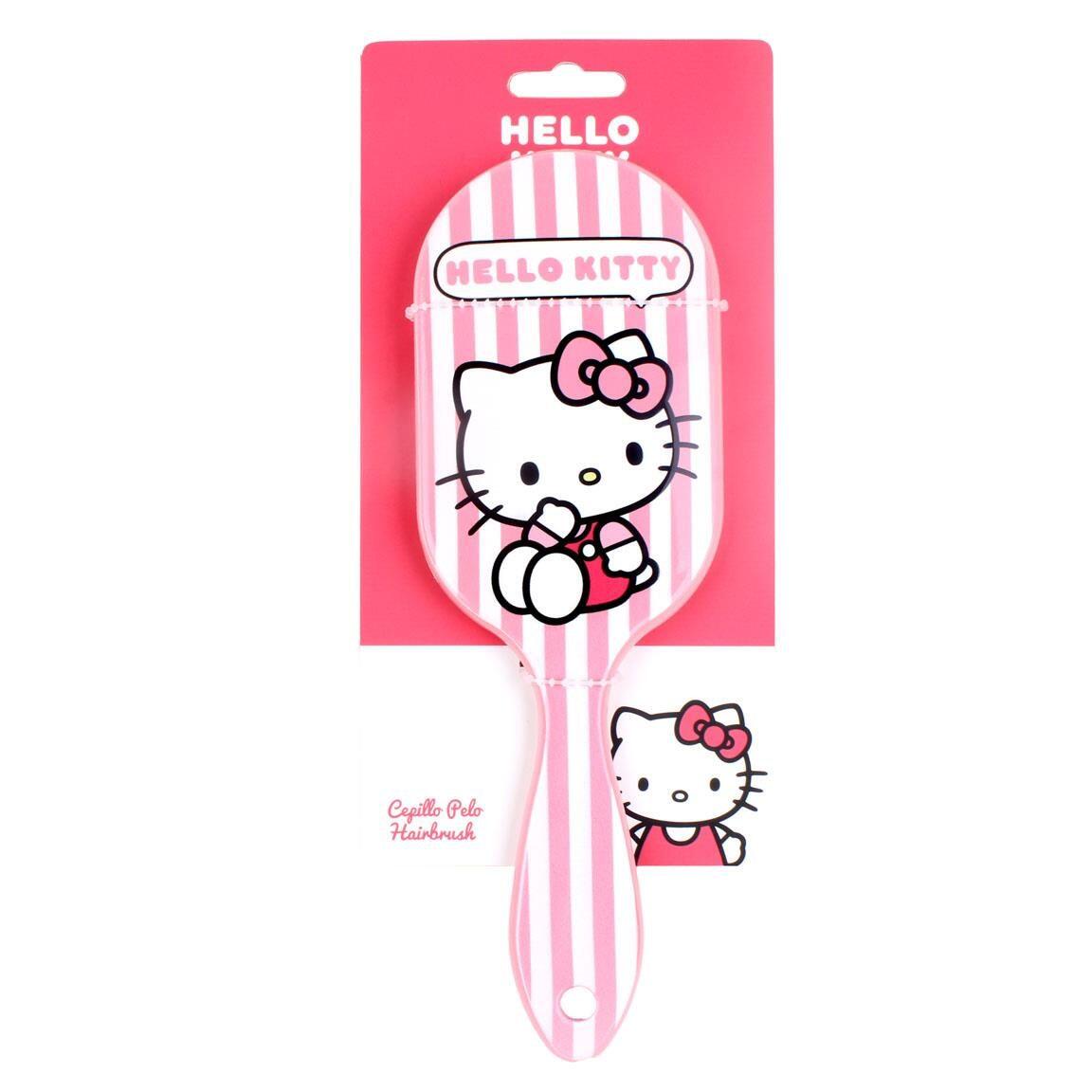 Brosse à cheveux rectangulaire Hello Kitty pour enfants, en plastique ABS rose 2/2