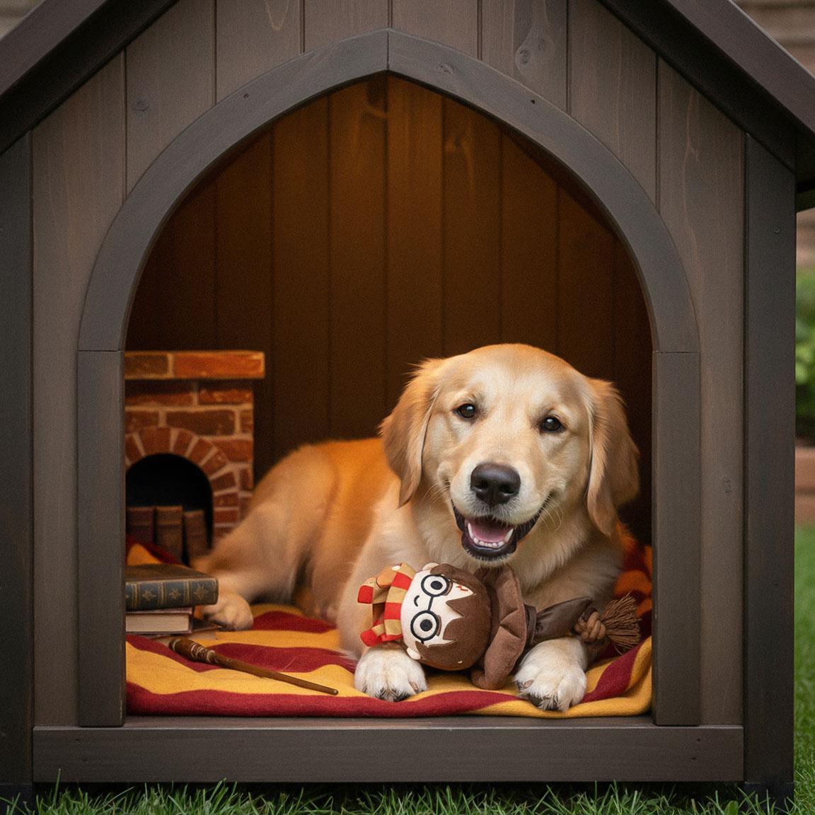 Jouet pour chien Harry Potter, corde dentaire en coton et polyester marron 6/7