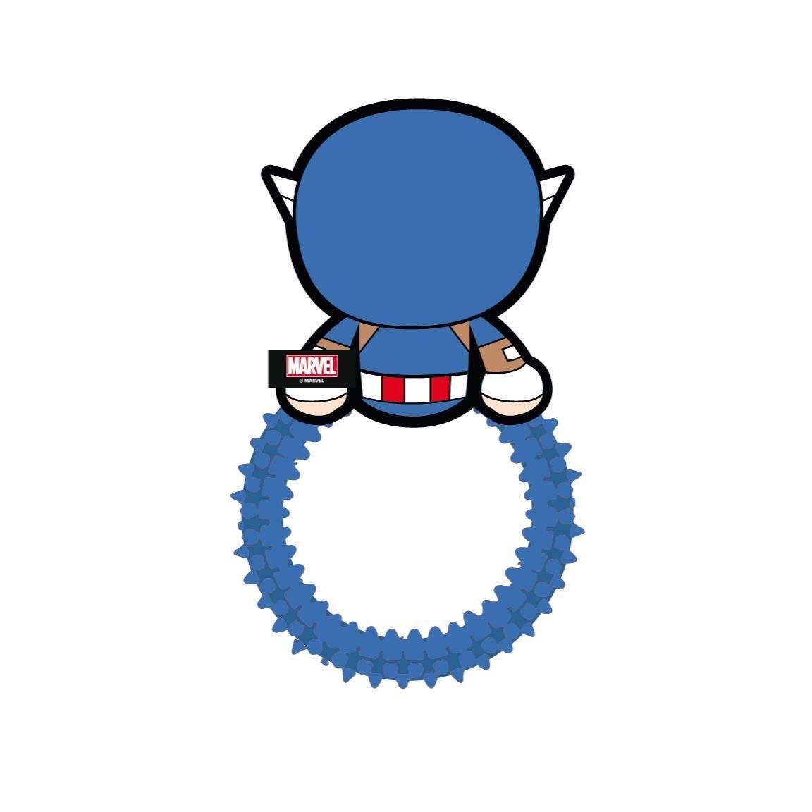 Jouet à mâcher pour chien Captain America Avengers, anneau en caoutchouc 3/7