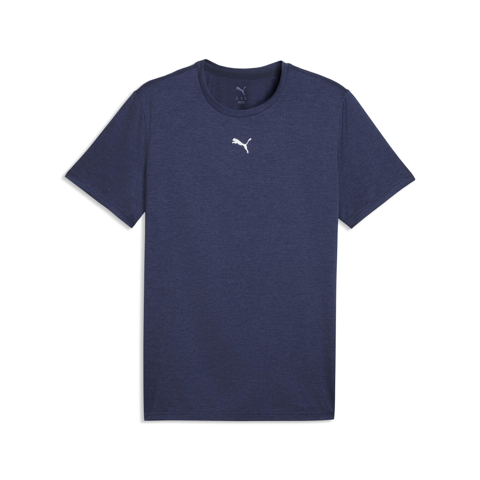 Tricou fitness bărbați drycell, logo pe piept Tad Essentials, galben deschis