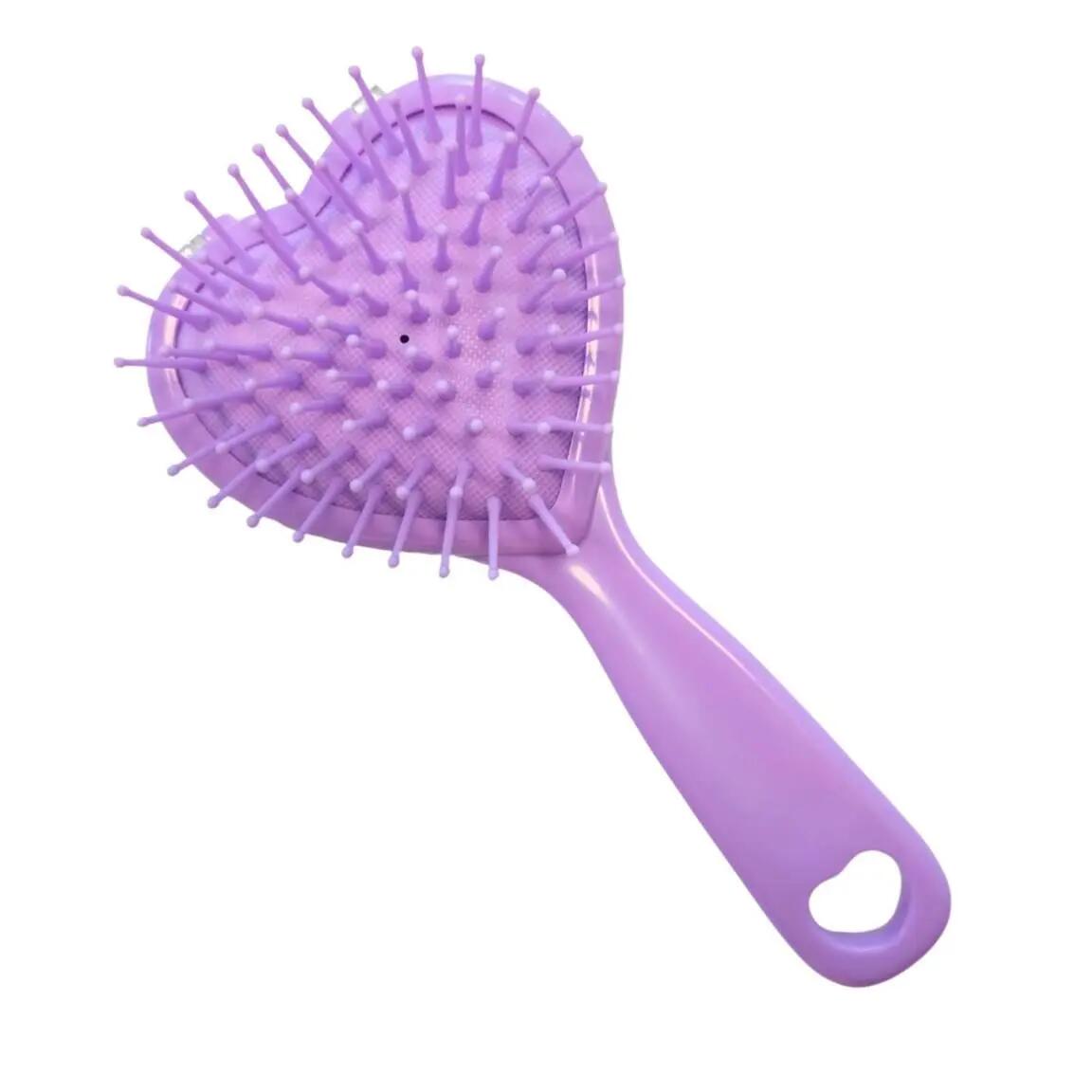 Escova de cabelo infantil ergonômica Frozen Elsa com cerdas flexíveis - Azul 7/7