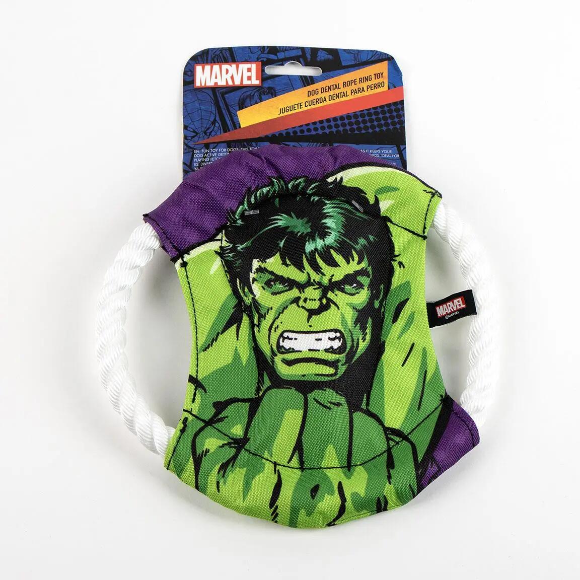 Corde dentaire pour chien Marvel Hulk, anneau vert couineur 5/5