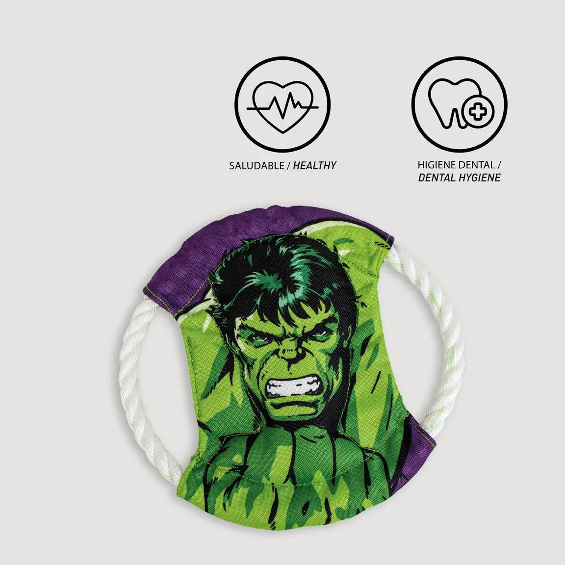 Corde dentaire pour chien Marvel Hulk, anneau vert couineur 4/5