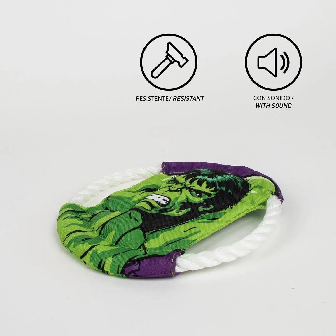 Corde dentaire pour chien Marvel Hulk, anneau vert couineur 3/5