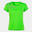 T-shirt manga curta trail Mulher Joma Elite viii verde fluorescente