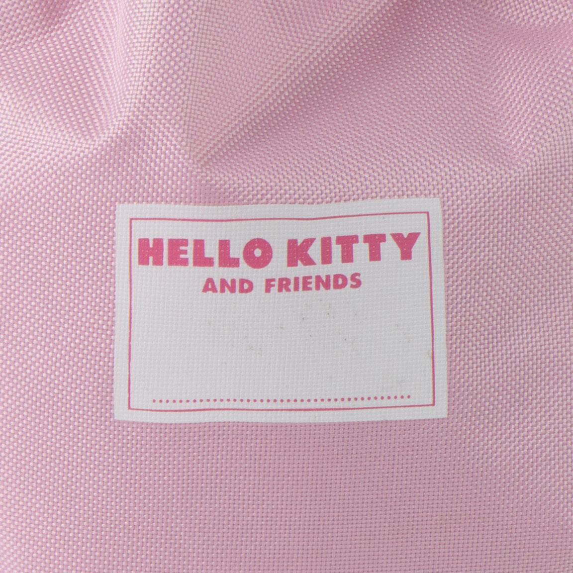 Saco Mochila Infantil Hello Kitty de Poliéster con Cierre de Cordón Rosa 4/7