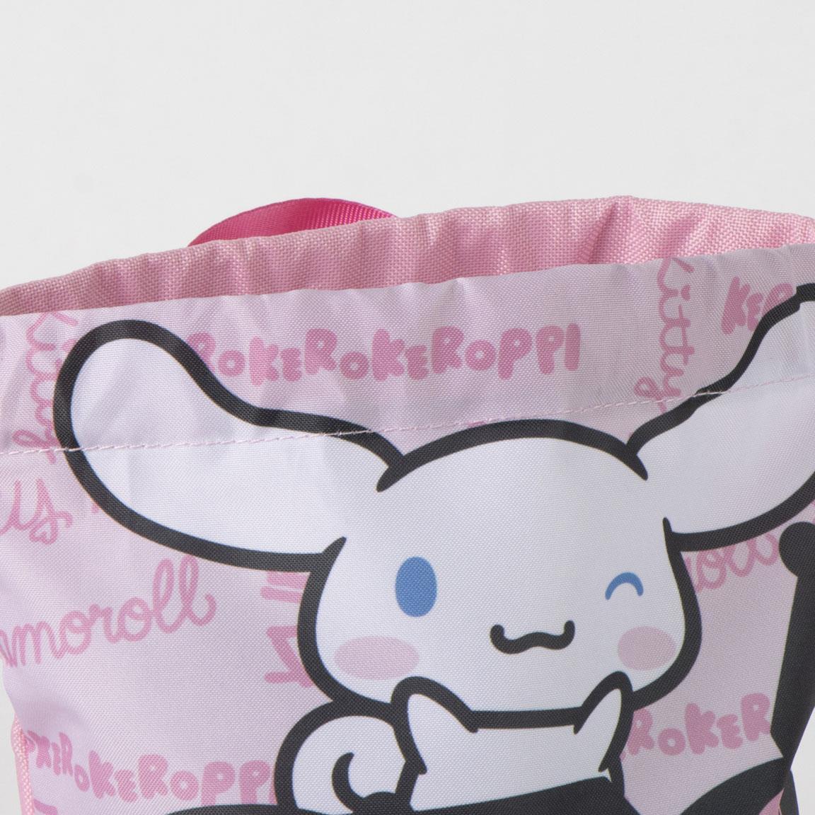 Saco Mochila Infantil Hello Kitty de Poliéster con Cierre de Cordón Rosa 3/7