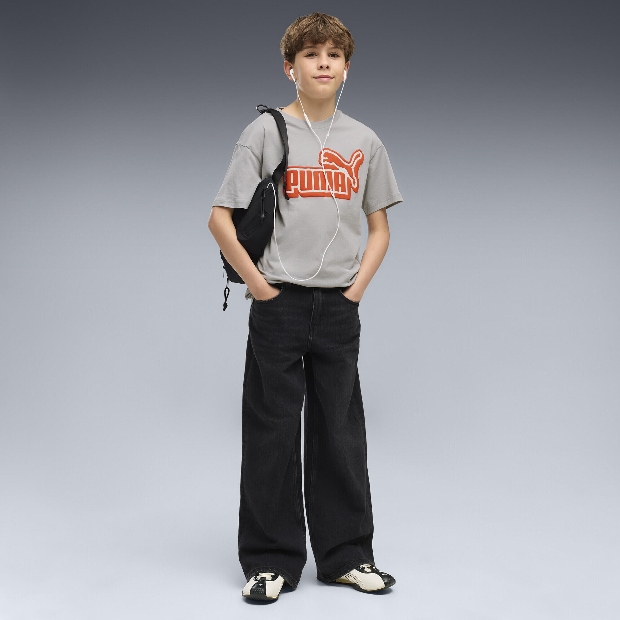 T-shirt infantil gráfico relaxado Essentials Logo Lab PUMA 4/5