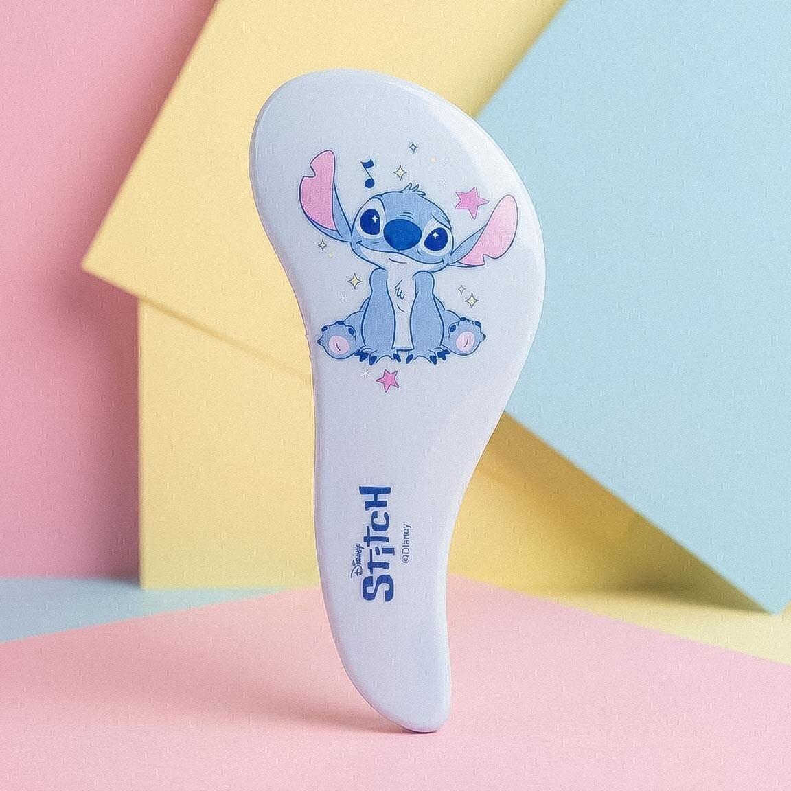 Brosse démêlante pour enfants Stitch, en plastique ABS bleu clair 4/6