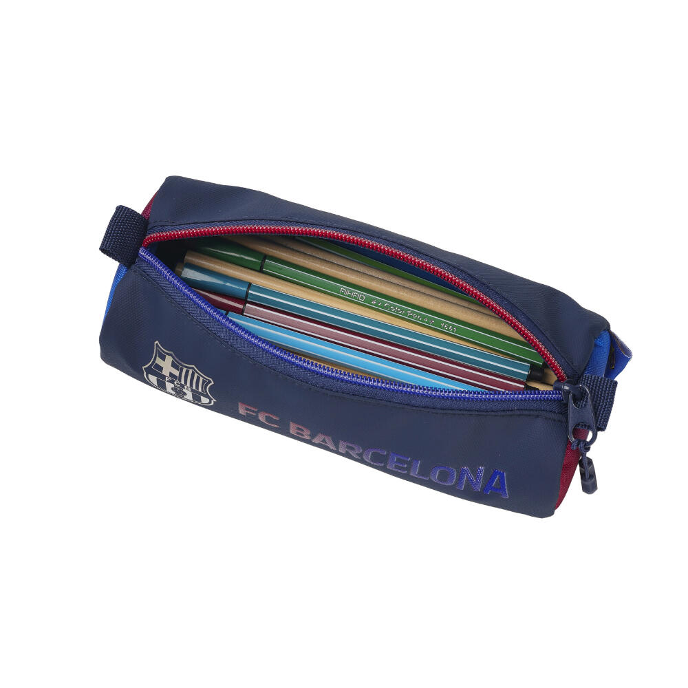 Trousse à crayons FC Barcelone pour enfant, en polyester avec fermeture éclair 3/3