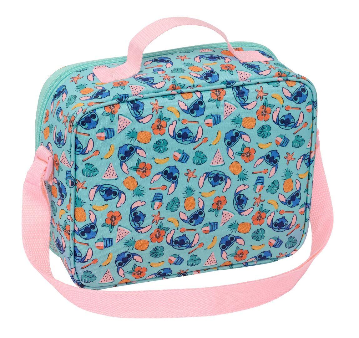 Bolsa Nevera Infantil Stitch con Bandolera Ajustable y Forro Térmico Rosa 2/4