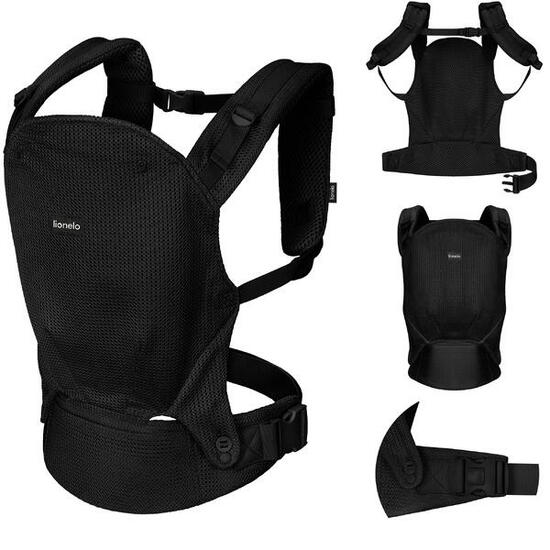 Ergonomische Babytrage Lionelo Margareet Air, atmungsaktiv, 3 Positionen