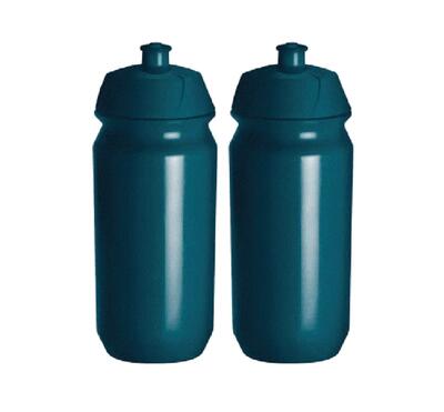 Drinkfles 2x 500 waterfles bidon teal