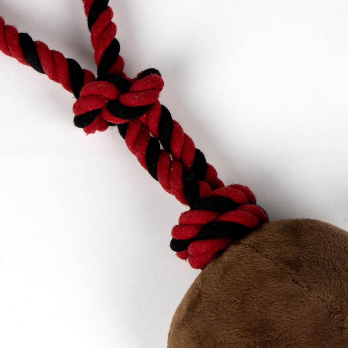 Corde dentaire pour chien Harry Potter, jouet à mâcher en peluche rouge et noire 3/4