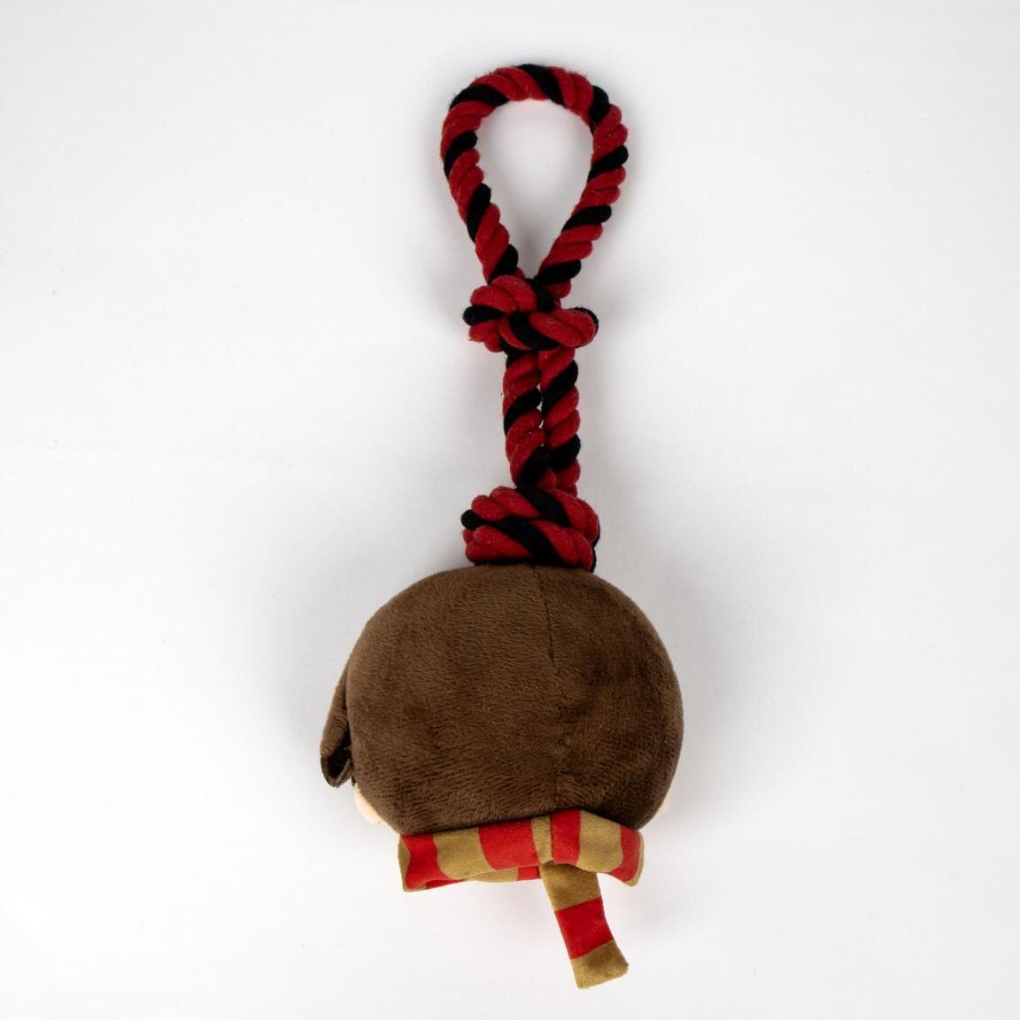 Corde dentaire pour chien Harry Potter, jouet à mâcher en peluche rouge et noire 2/4