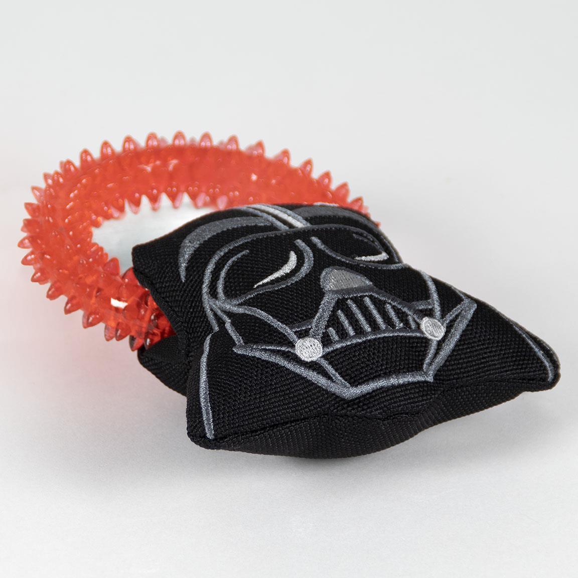 Star Wars Darth Vader Hundekauspielzeug mit strukturiertem Ring, Schwarz und Rot 4/7