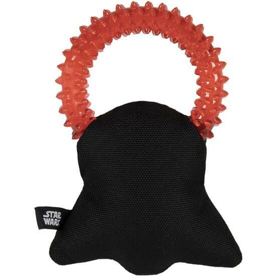 Star Wars Darth Vader Hundekauspielzeug mit strukturiertem Ring, Schwarz und Rot 2/7