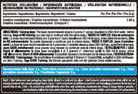 LIFE PRO CREATINE CREAPURE® 250 g – Creatina Micronizada - Potencia - Sabores 3/5