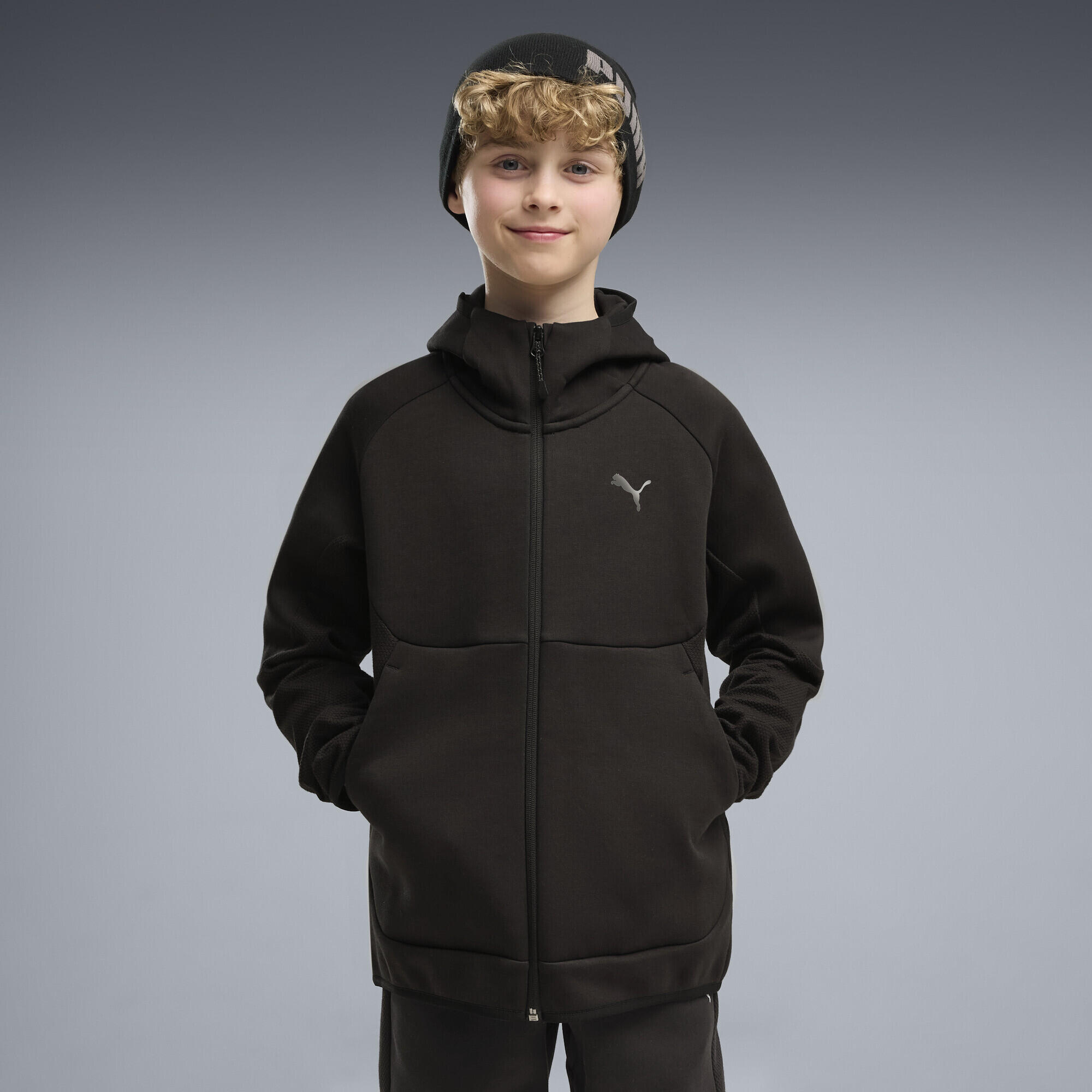 Felpa con cappuccio e zip PUMATECH Elevated per ragazzi PUMA 2/5