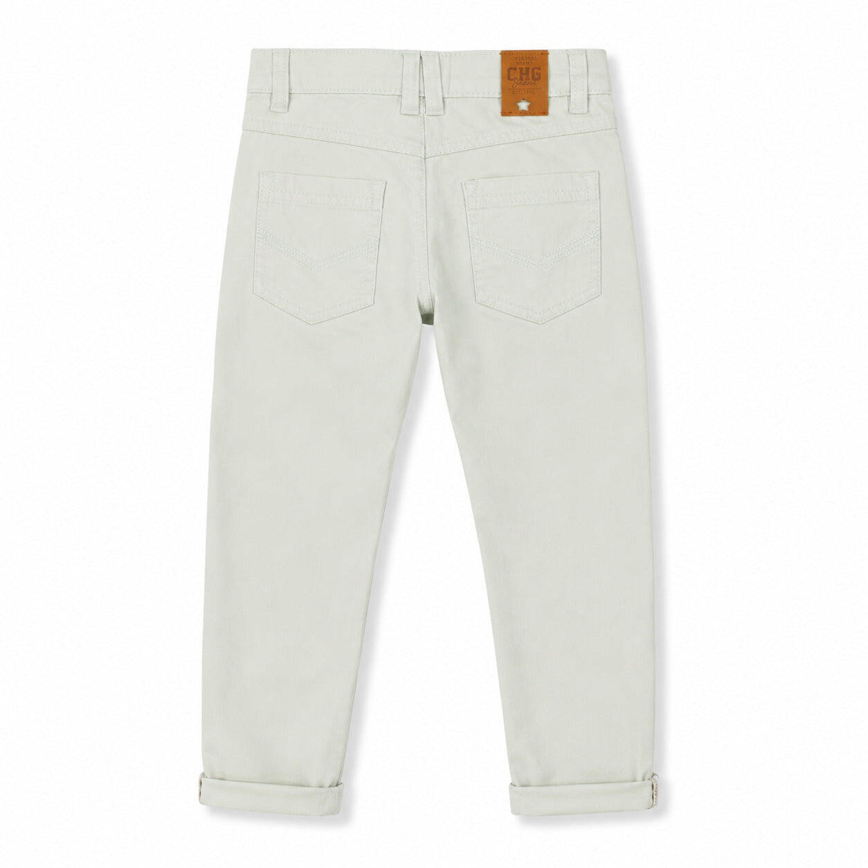 Pantalón chino niño verde claro 2/3