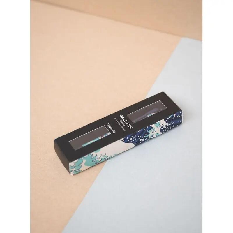 Penna roller per adulti, La Grande Onda di Kanagawa, Hokusai, Blu Navy 4/4