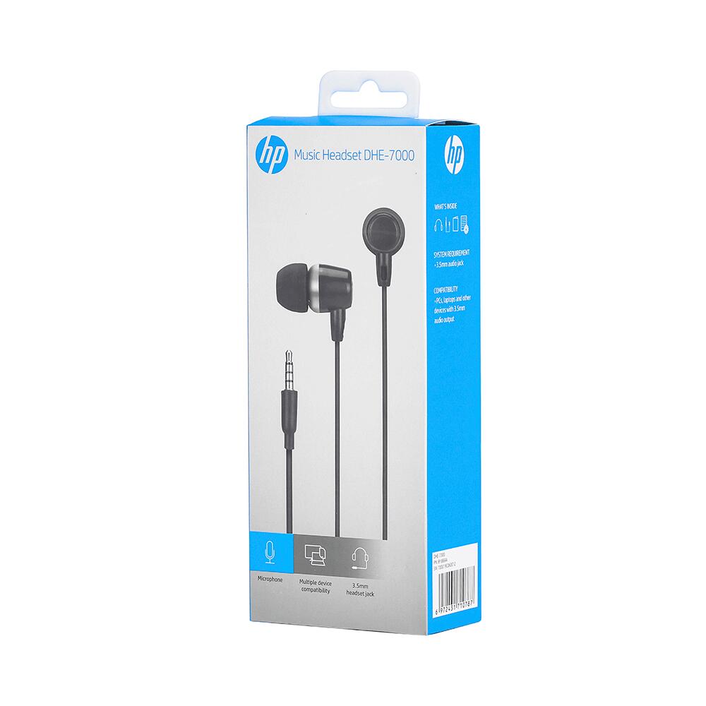 Écouteurs HP DHE-7002 avec Microphone Noir 5/5