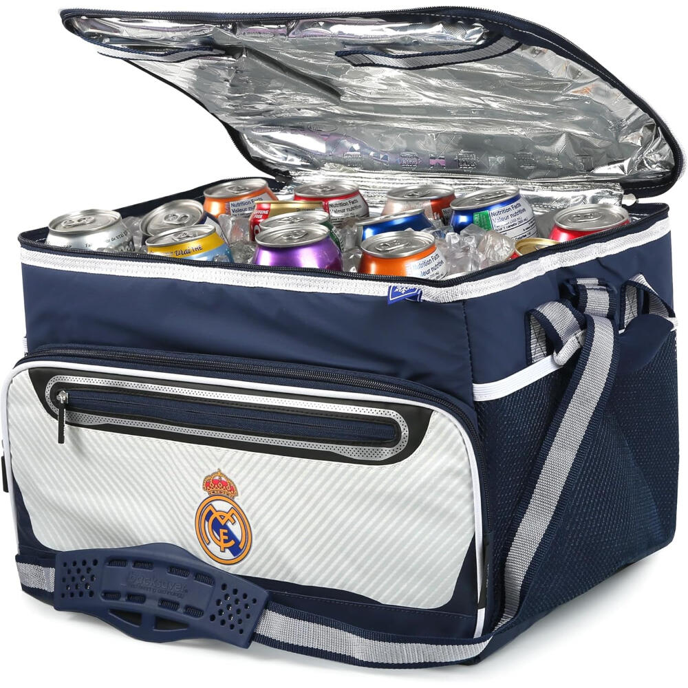 Sac à déjeuner pliable Real Madrid pour adultes, en tissu ripstop bleu marine 2/2