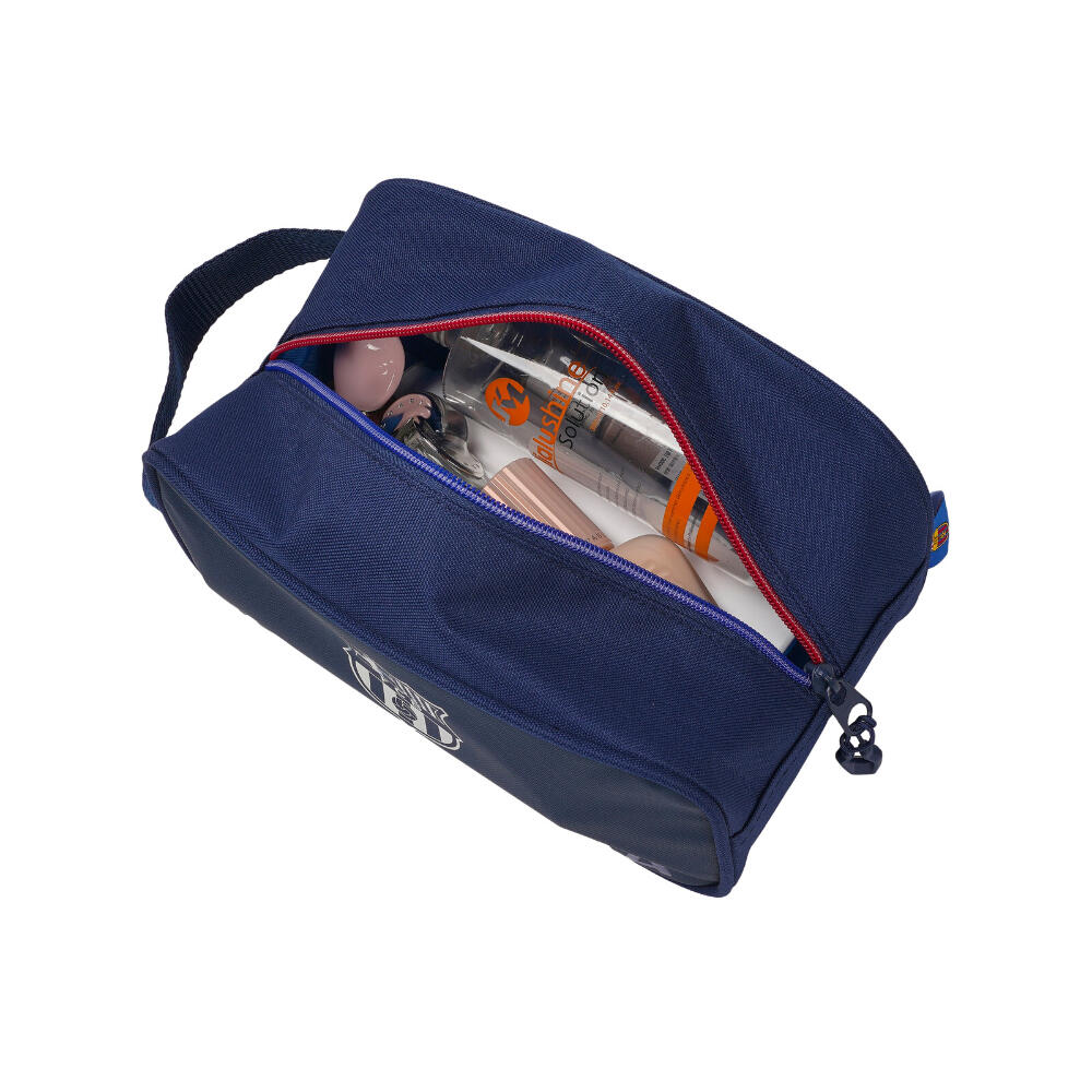 Trousse de toilette de voyage FC Barcelone pour adulte, avec poignée et 3/3