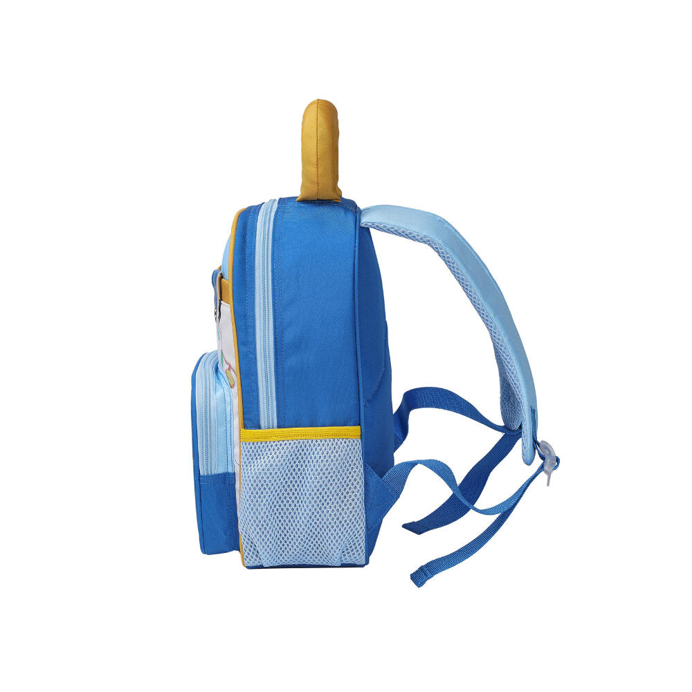Mochila Escolar Infantil Bluey 30 x 26 cm con Bolsillo Frontal Azul y Amarilla 3/3