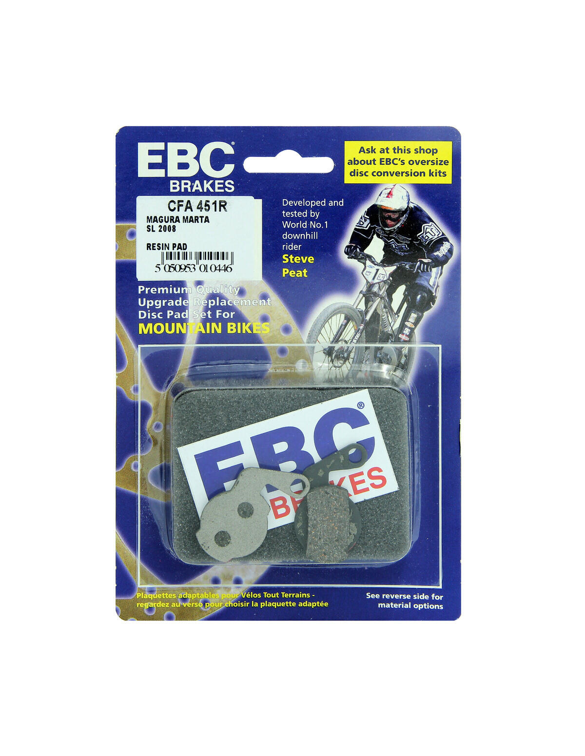 CFA451R - Klocki hamulcowe rowerowe (organiczne wyczynowe) EBC Brakes 2/2