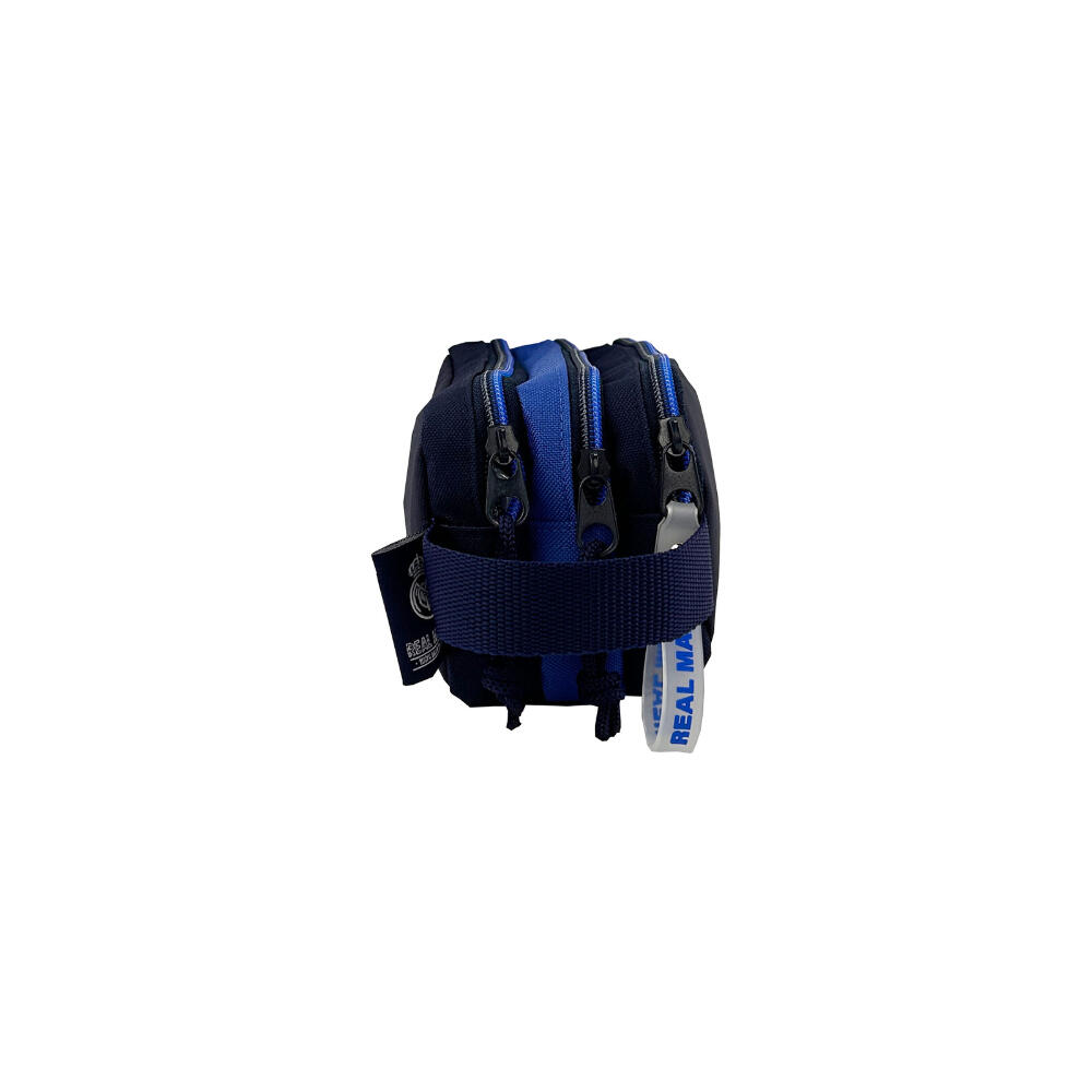 Astuccio triplo per bambini del Real Madrid in poliestere con 3 cerniere, blu 3/3