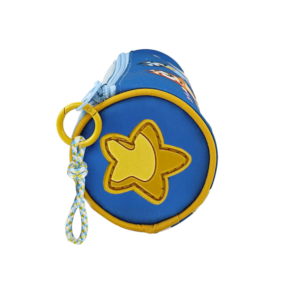 Astuccio triplo per bambini Bluey con 3 scomparti e cerniera, 22x12 cm, blu 3/3