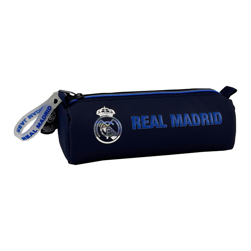 Astuccio per bambini del Real Madrid con cerniera in poliestere, 21x8x6 cm, blu 2/3