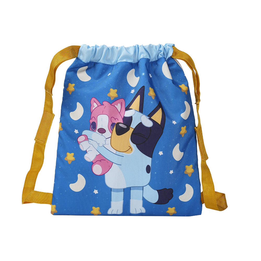 Sacco a pelo per bambini Bluey con coulisse regolabili e tessuto resistente, blu 2/2