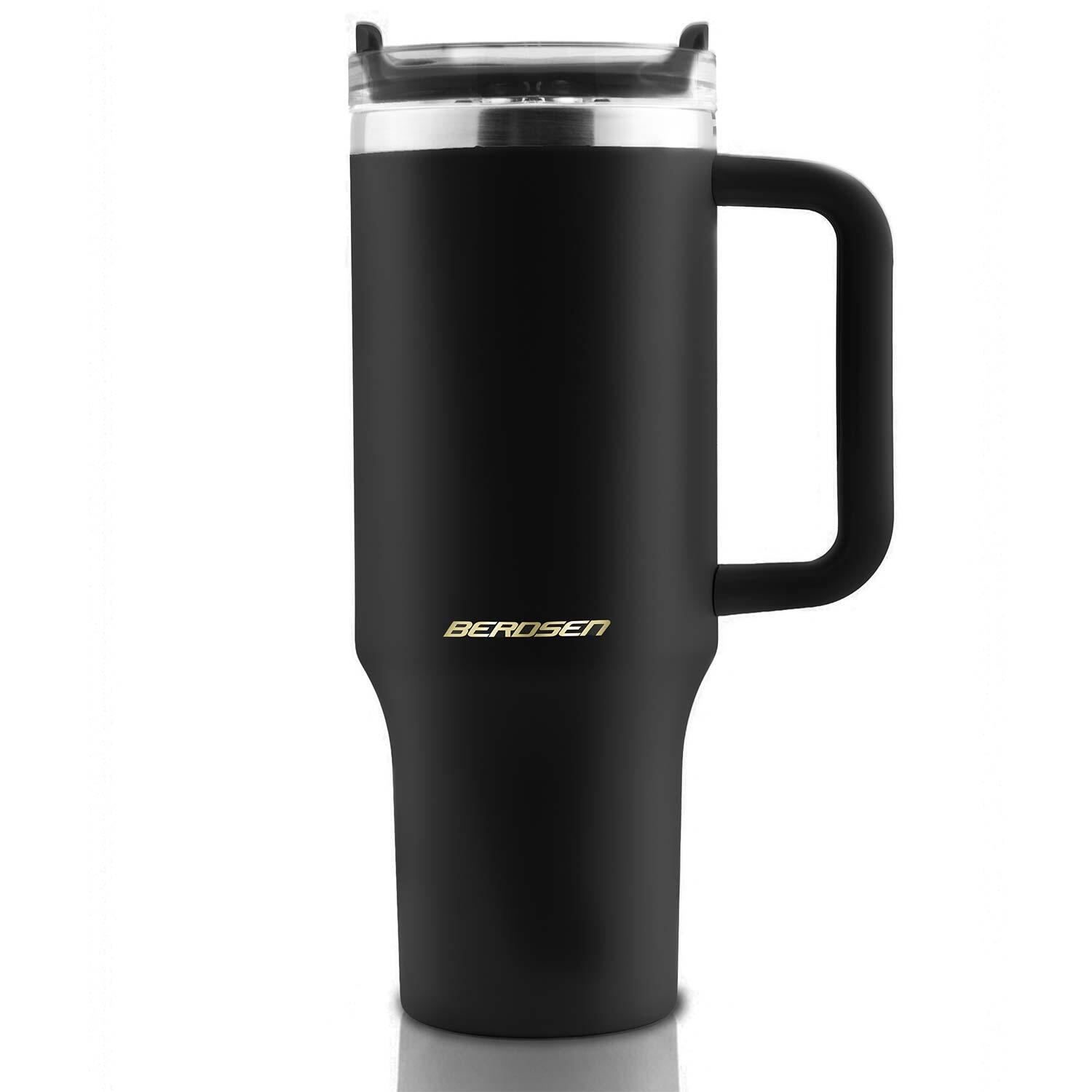 Kubek termiczny Berdsen termos ze słomką 1180ml stal nierdzewna na kawę herbatę 2/7