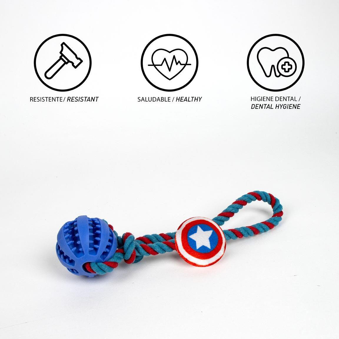 Jouet pour chien Marvel Avengers en TPR avec son, rouge multicolore 4/6
