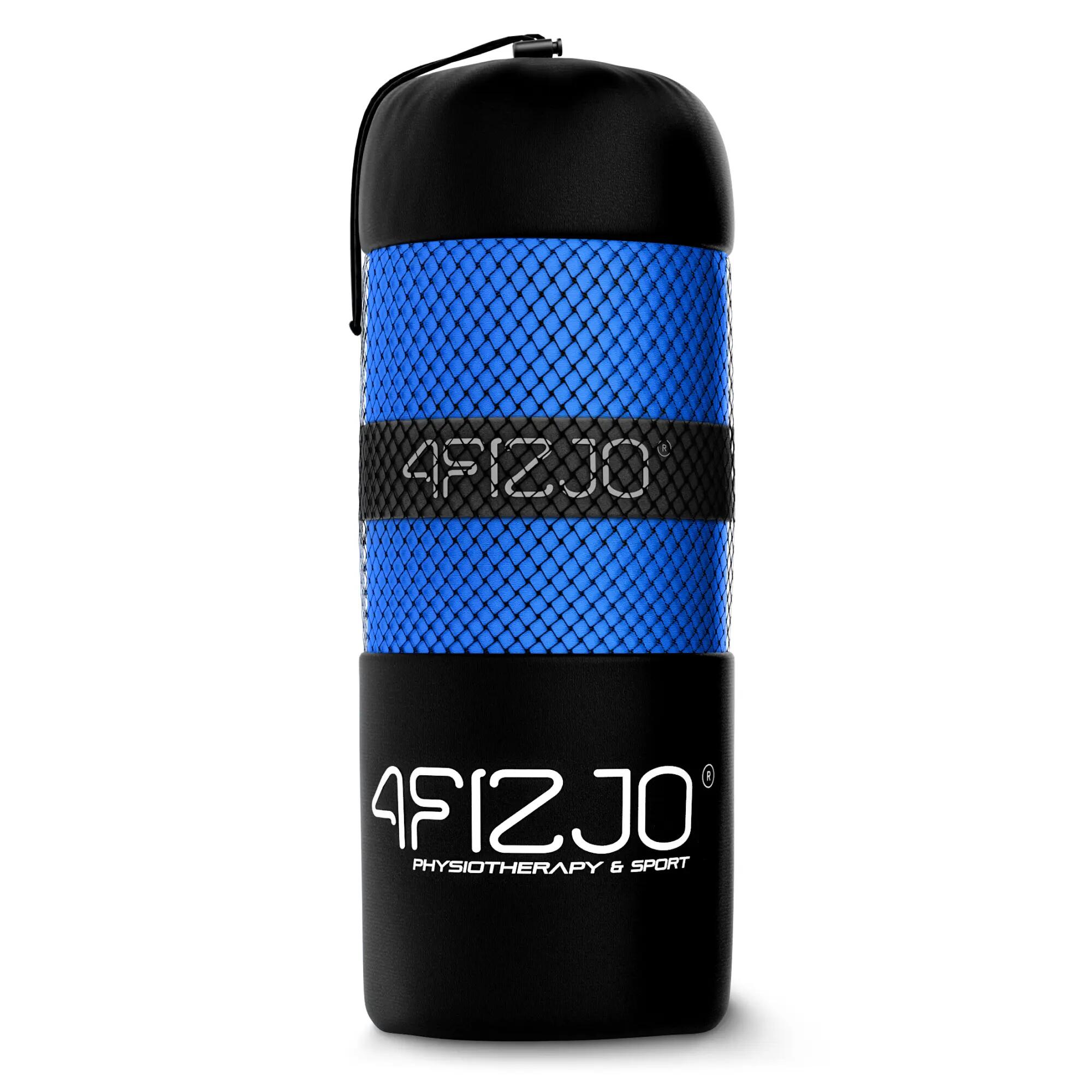 Toalla deportiva de microfibra 4FIZJO, 180 x 100 cm, grande, azul. 10/10