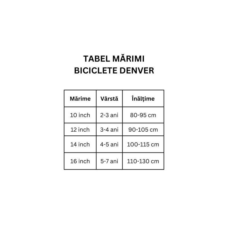 Bicicletă copii Denver Avengers 16 inch negru