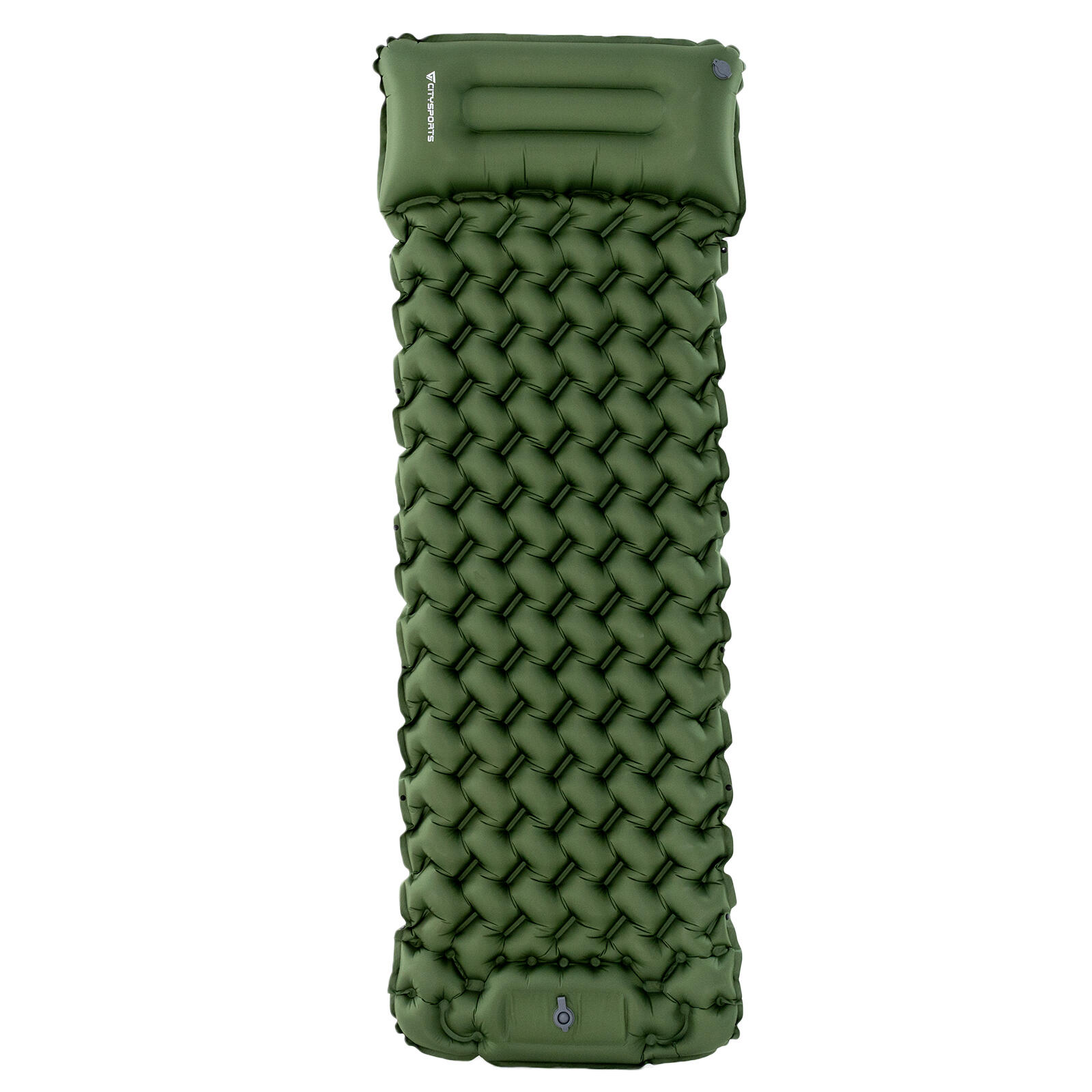 Opblaasbaar matras, kampeermatras, met ingebouwde voetpomp 2/7