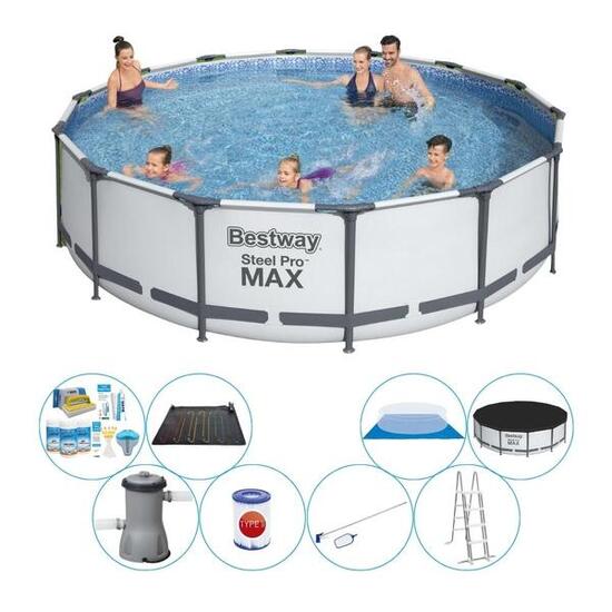 Schwimmbadpaket - Bestway Steel Pro MAX 427x107 cm Rund