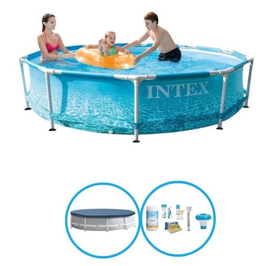 Piscine Tubulaire Ronde - 305x76 cm - 3-pièces S22436