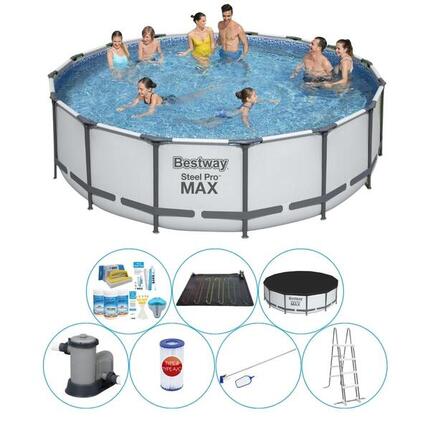 Schwimmbadpaket - Bestway Steel Pro MAX 488x122 cm Rund