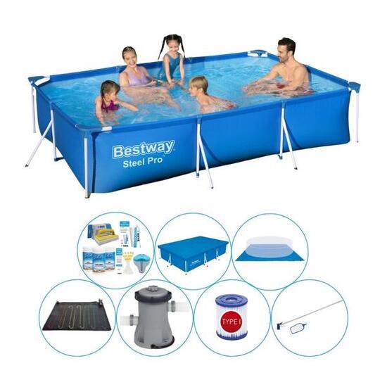 Bestway Steel Pro Rectangulaire - 300x201x66 cm - 8-pièces S22243