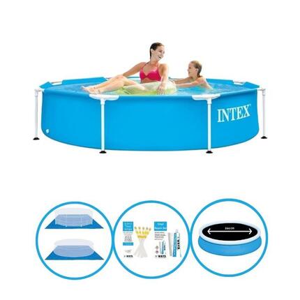 Piscine Tubulaire Ronde - 244x51 cm - 5-pièces S22447