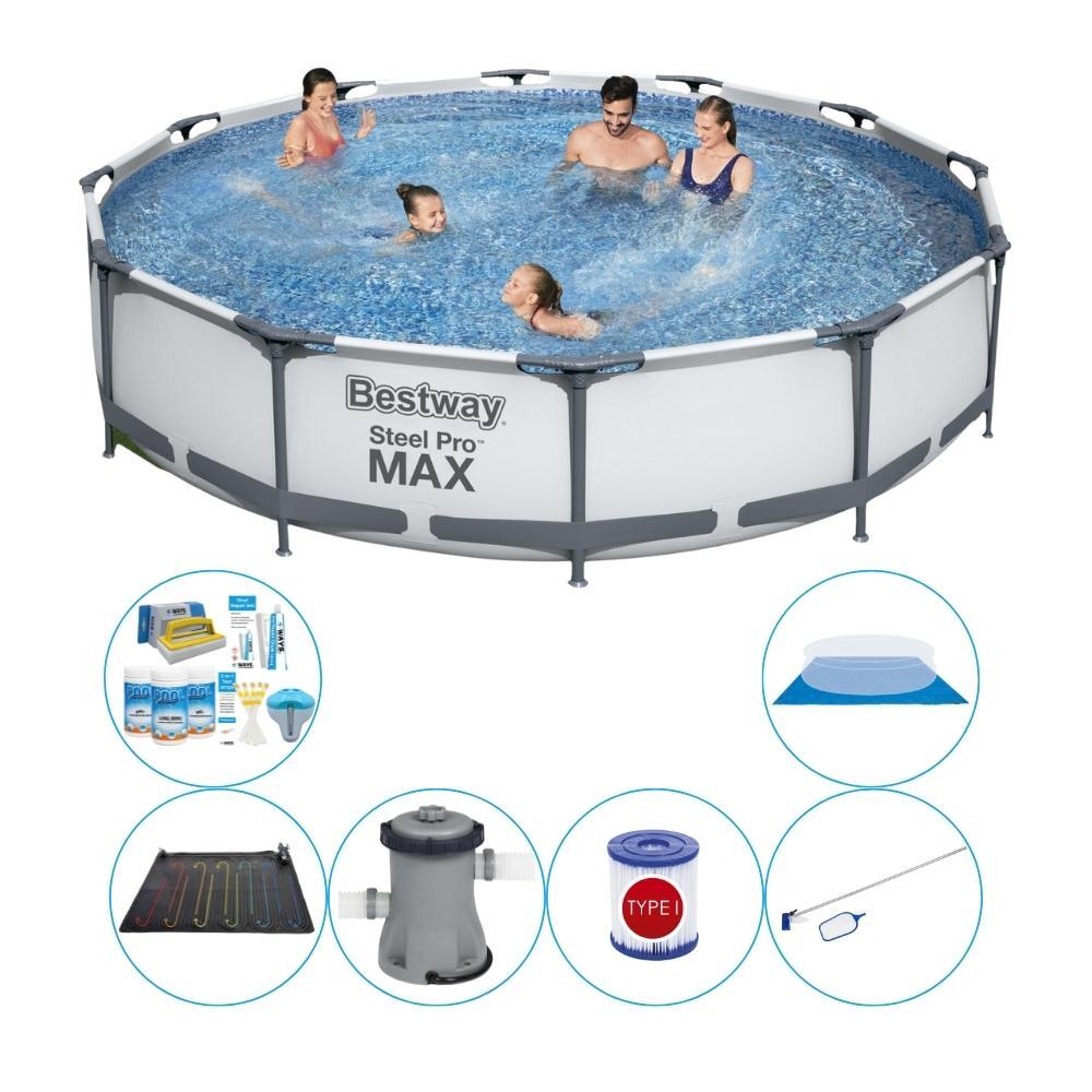Schwimmbadpaket - Bestway Steel Pro MAX 366x76 cm - Rund 1/6