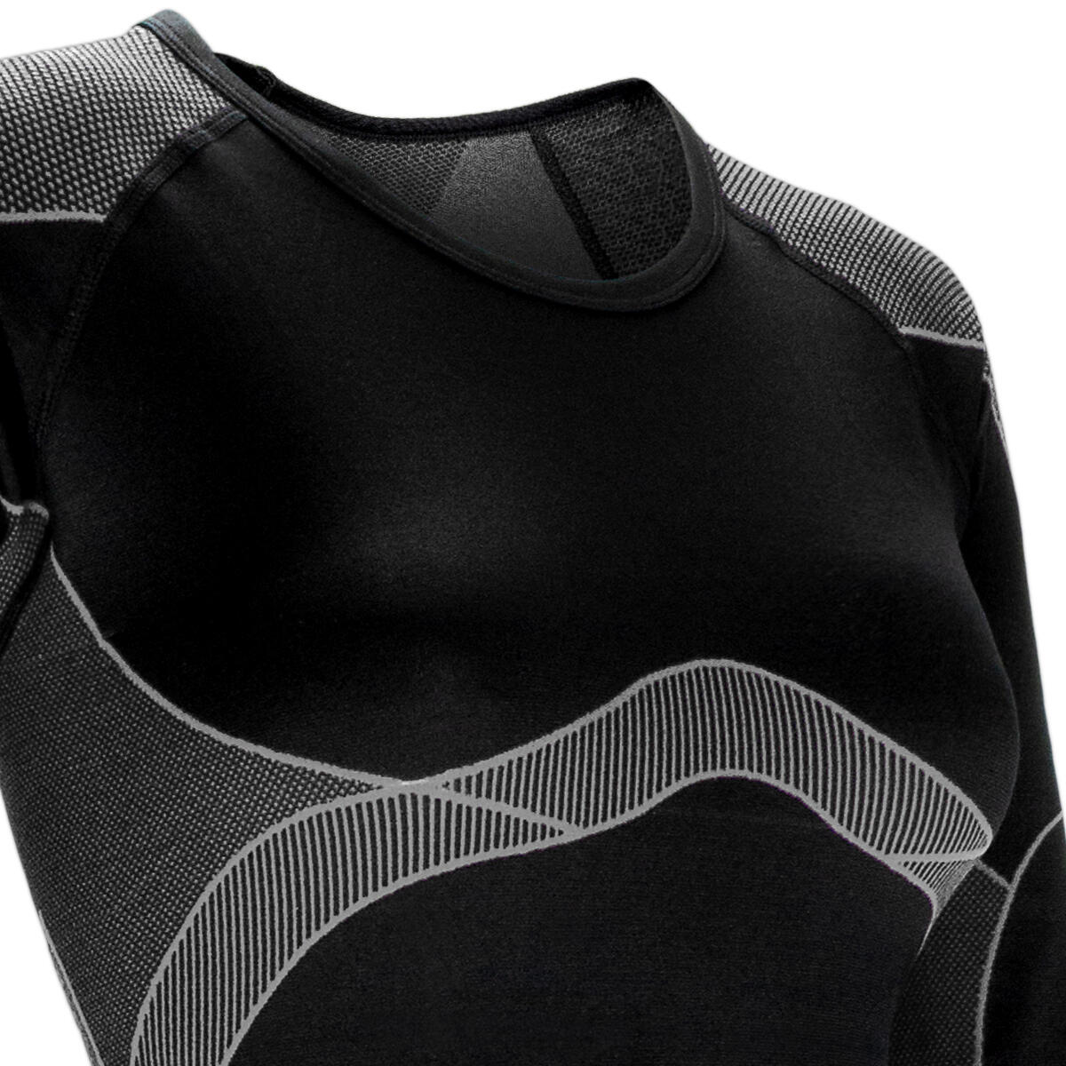 Black Snake Damen Seamless Funktionswäsche-Set - L/XL Schwarz/Grau 9/11