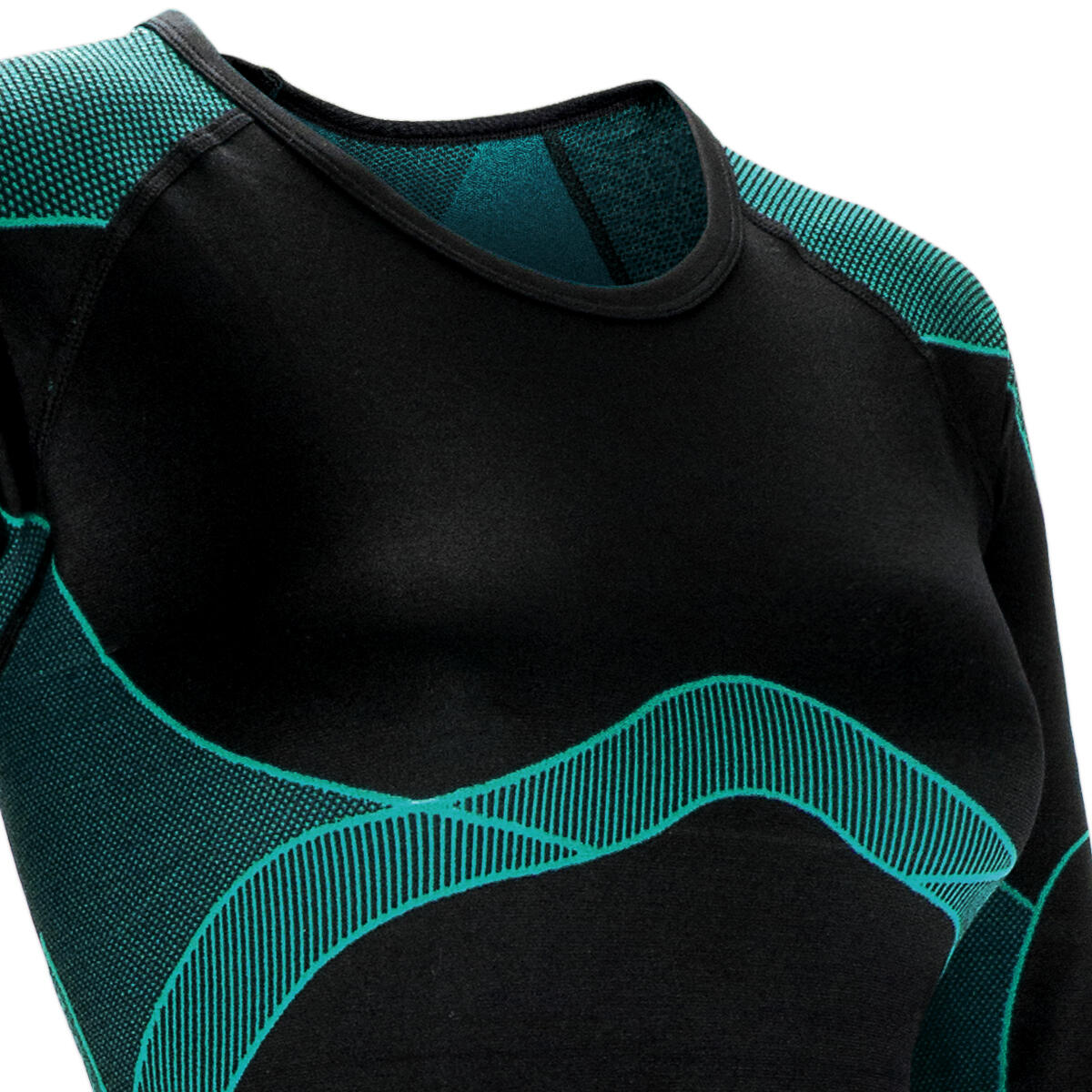 Black Snake Damen Seamless Funktionswäsche-Set - S/M Schwarz/Petrol 9/11