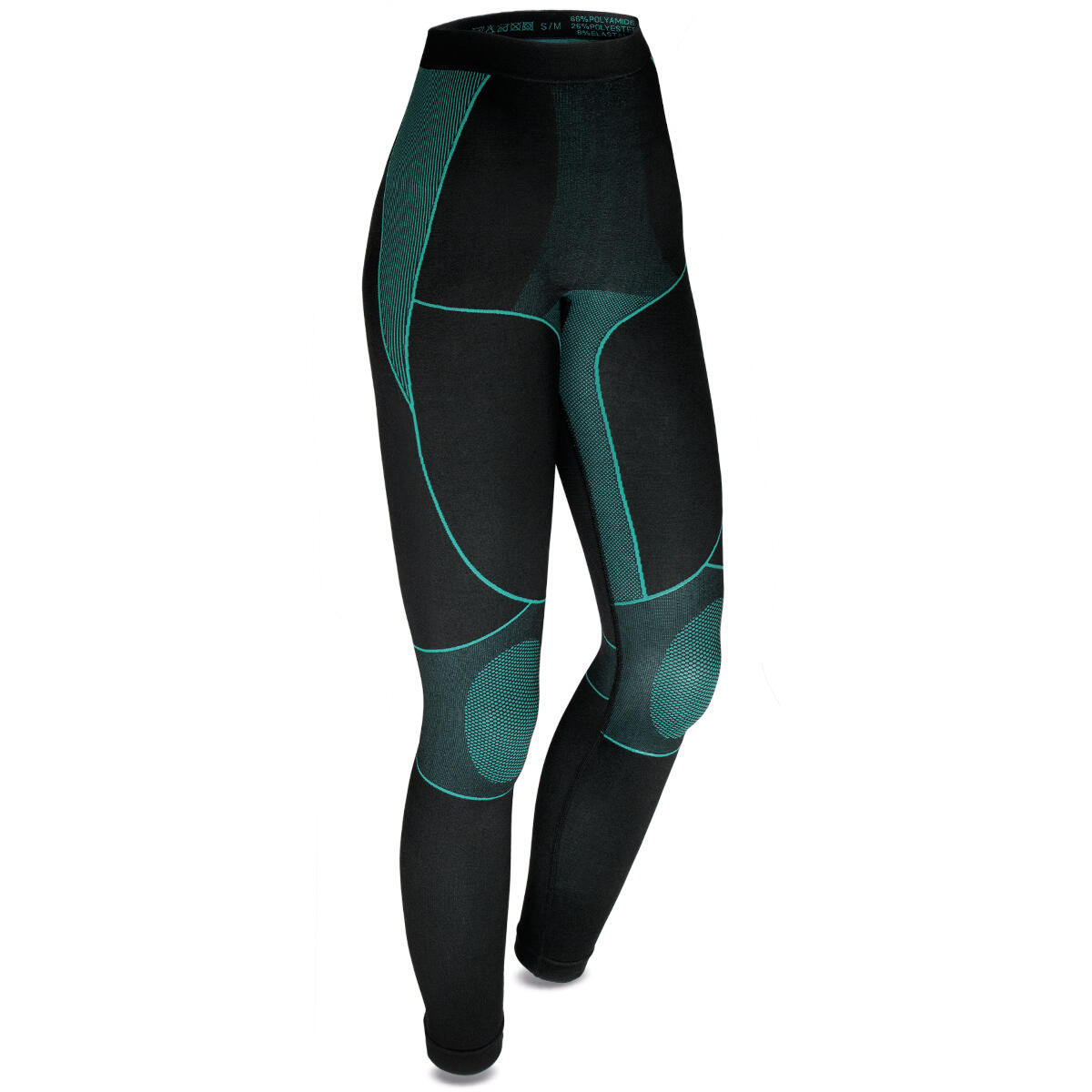 Black Snake Damen Seamless Funktionswäsche-Set - S/M Schwarz/Petrol 10/11