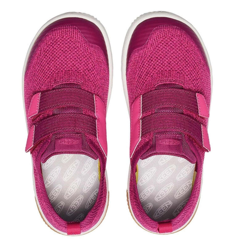 Sneakers sport pentru fete Keen KNX Knit DS cu velcro, roz
