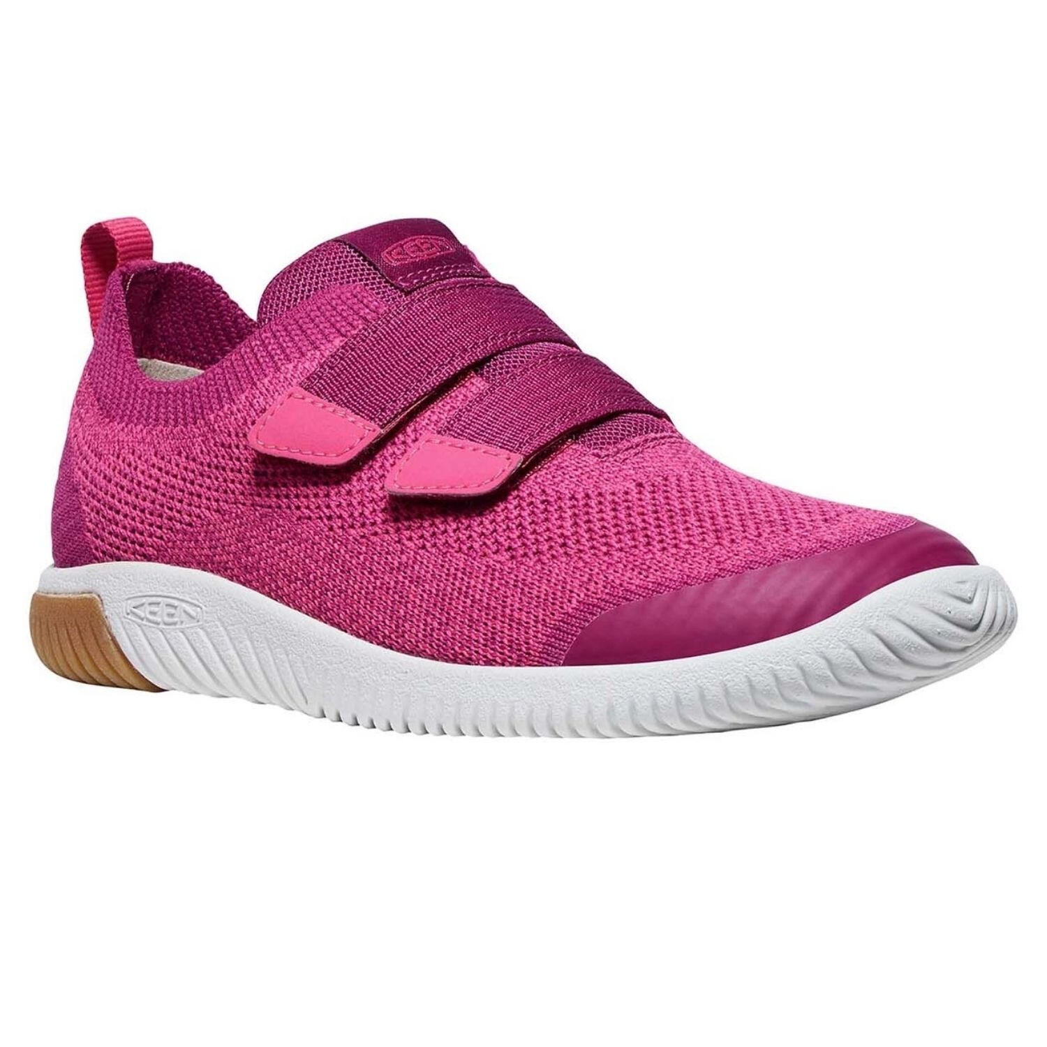 Mädchenschuhe Keen KNX Knit DS sportliche Stadtsneaker mit Klettverschluss rosa 2/7